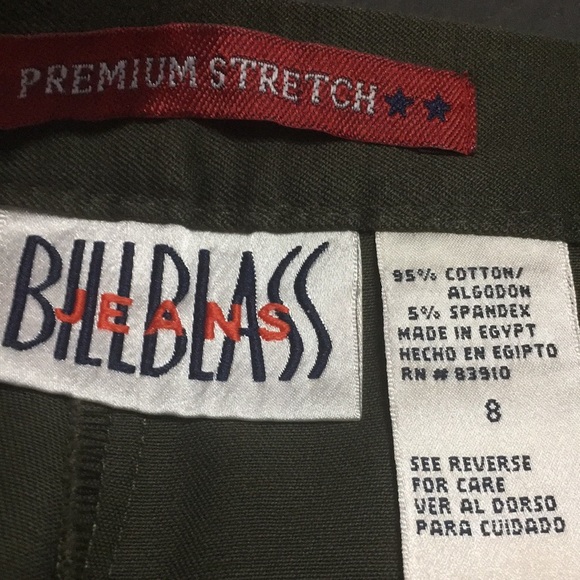 NWT Bill Blass Jeans green stretch - Picture 5 of 9